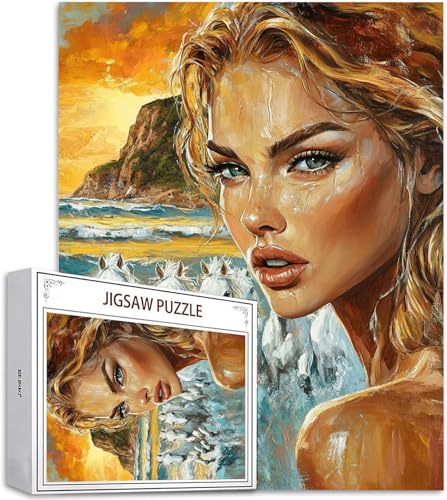 Puzzle 300 Teile Frau Puzzle Erwachsene, DIY Groß Puzzelmatten, Holzpuzzle für Erwachsene und Kinder ab 12 Jahren Wooden Jigsaw Pferd Geschicklichkeitsspiel für Die Ganze Familie, Geschenke D-859 Puzzle 300 Teile Frau Puzzle Erwachsene, DIY Groß Puzzelmatten, Holzpuzzle für Erwachsene und Kinder ab 12 Jahren Wooden Jigsaw Pferd Geschicklichkeitsspiel für Die Ganze Familie, Geschenke D-859 von Zhlpjecc