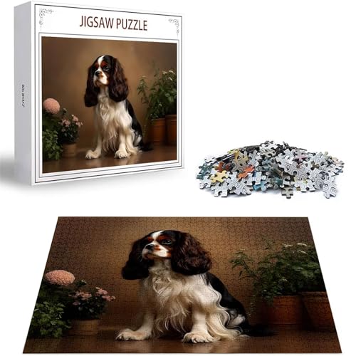 Puzzle 300 Teile Hund Puzzle Erwachsene, DIY Groß Puzzelmatten, Holzpuzzle für Erwachsene und Kinder ab 12 Jahren Wooden Jigsaw Tier Geschicklichkeitsspiel für Die Ganze Familie, Geschenke D-173 von Zhlpjecc