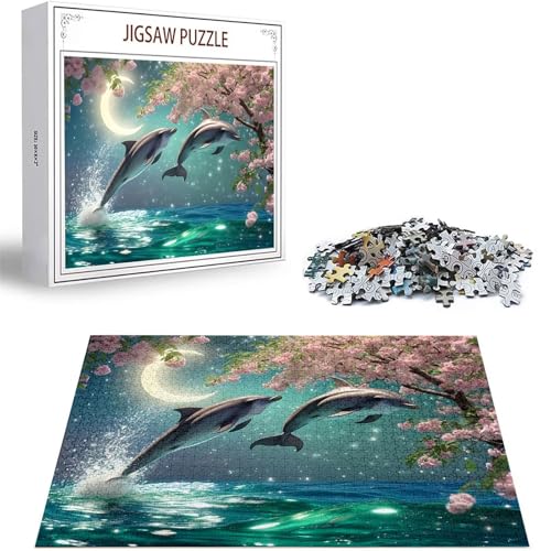 Puzzle 300 Teile Kirschblüten Puzzle Erwachsene, DIY Groß Puzzelmatten, Holzpuzzle für Erwachsene und Kinder ab 12 Jahren Wooden Jigsaw Delphin Geschicklichkeitsspiel für Die Ganze Familie D-478 Puzzle 300 Teile Kirschblüten Puzzle Erwachsene, DIY Groß Puzzelmatten, Holzpuzzle für Erwachsene und Kinder ab 12 Jahren Wooden Jigsaw Delphin Geschicklichkeitsspiel für Die Ganze Familie D-478 von Zhlpjecc