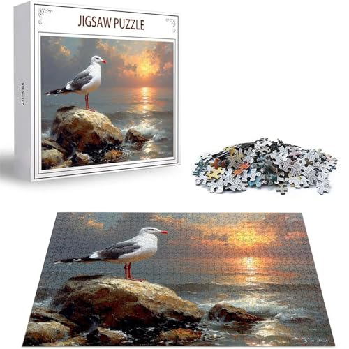 Puzzle 300 Teile Möwe Puzzle Erwachsene, DIY Groß Puzzelmatten, Holzpuzzle für Erwachsene und Kinder ab 12 Jahren Wooden Jigsaw Sonnenuntergang Geschicklichkeitsspiel für Die Ganze Familie D-183 Puzzle 300 Teile Möwe Puzzle Erwachsene, DIY Groß Puzzelmatten, Holzpuzzle für Erwachsene und Kinder ab 12 Jahren Wooden Jigsaw Sonnenuntergang Geschicklichkeitsspiel für Die Ganze Familie D-183 von Zhlpjecc