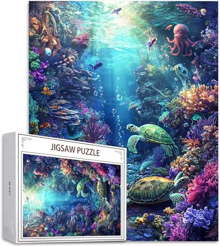 Puzzle 300 Teile Tier Puzzle Erwachsene, DIY Groß Puzzelmatten, Holzpuzzle für Erwachsene und Kinder ab 12 Jahren Wooden Jigsaw Unterwasserwelt Geschicklichkeitsspiel für Die Ganze Familie D-591 Puzzle 300 Teile Tier Puzzle Erwachsene, DIY Groß Puzzelmatten, Holzpuzzle für Erwachsene und Kinder ab 12 Jahren Wooden Jigsaw Unterwasserwelt Geschicklichkeitsspiel für Die Ganze Familie D-591 von Zhlpjecc