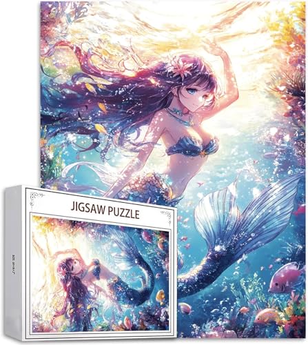 Puzzle 300 Teile Traum Puzzle Erwachsene, DIY Puzzelmatten, Holzpuzzle für Erwachsene und Kinder ab 12 Jahren Wooden Jigsaw Meerjungfrau Geschicklichkeitsspiel für Die Ganze Familie, Geschenke D-833 Puzzle 300 Teile Traum Puzzle Erwachsene, DIY Puzzelmatten, Holzpuzzle für Erwachsene und Kinder ab 12 Jahren Wooden Jigsaw Meerjungfrau Geschicklichkeitsspiel für Die Ganze Familie, Geschenke D-833 von Zhlpjecc
