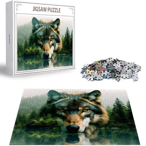 Puzzle 300 Teile Wolf Puzzle Erwachsene, DIY Groß Puzzelmatten, Holzpuzzle für Erwachsene und Kinder ab 12 Jahren Wooden Jigsaw Tier Geschicklichkeitsspiel für Die Ganze Familie, Geschenke D-318 Puzzle 300 Teile Wolf Puzzle Erwachsene, DIY Groß Puzzelmatten, Holzpuzzle für Erwachsene und Kinder ab 12 Jahren Wooden Jigsaw Tier Geschicklichkeitsspiel für Die Ganze Familie, Geschenke D-318 von Zhlpjecc