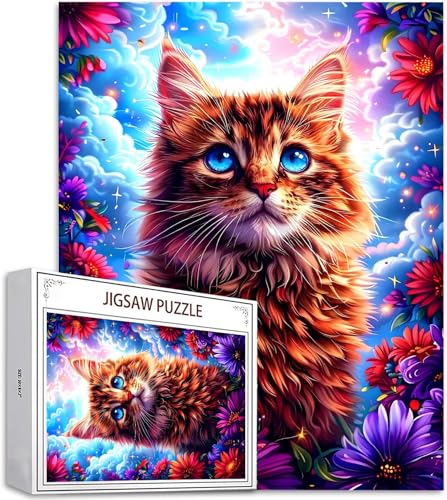 Puzzle 4000 Teile Blume Puzzle Erwachsene, DIY Groß Puzzelmatten, Holzpuzzle für Erwachsene und Kinder ab 12 Jahren Wooden Jigsaw Katze Geschicklichkeitsspiel für Die Ganze Familie, Geschenke D-702 Puzzle 4000 Teile Blume Puzzle Erwachsene, DIY Groß Puzzelmatten, Holzpuzzle für Erwachsene und Kinder ab 12 Jahren Wooden Jigsaw Katze Geschicklichkeitsspiel für Die Ganze Familie, Geschenke D-702 von Zhlpjecc