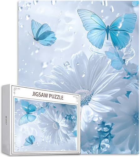Puzzle 4000 Teile Blume Puzzle Erwachsene, DIY Groß Puzzelmatten, Holzpuzzle für Erwachsene und Kinder ab 12 Jahren Wooden Jigsaw Schmetterling Geschicklichkeitsspiel für Die Ganze Familie D-692 von Zhlpjecc