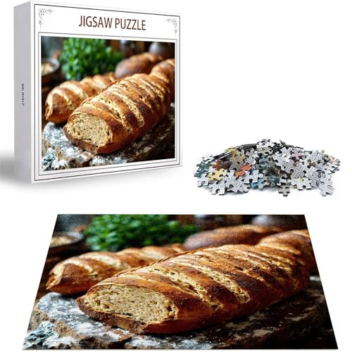 Puzzle 4000 Teile Brot Puzzle Erwachsene, DIY Groß Puzzelmatten, Holzpuzzle für Erwachsene und Kinder ab 12 Jahren Wooden Jigsaw Essen Geschicklichkeitsspiel für Die Ganze Familie, Geschenke D-390 von Zhlpjecc