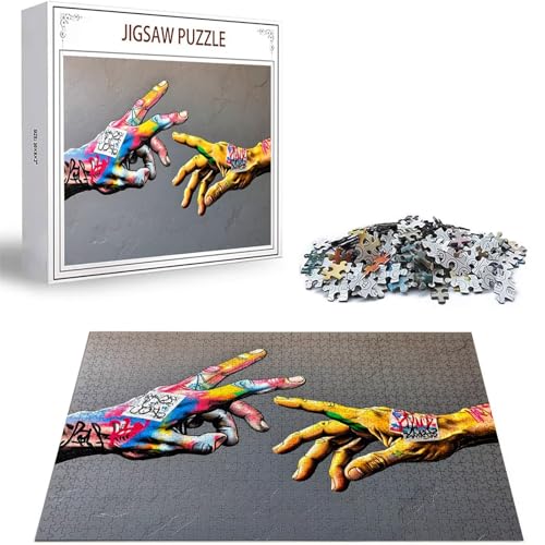 Puzzle 4000 Teile Farbe Puzzle Erwachsene, DIY Groß Puzzelmatten, Holzpuzzle für Erwachsene und Kinder ab 12 Jahren Wooden Jigsaw Hand Geschicklichkeitsspiel für Die Ganze Familie, Geschenke D-29 von Zhlpjecc