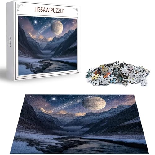 Puzzle 4000 Teile Mond Puzzle Erwachsene, DIY Groß Puzzelmatten, Holzpuzzle für Erwachsene und Kinder ab 12 Jahren Wooden Jigsaw Berg Geschicklichkeitsspiel für Die Ganze Familie, Geschenke D-489 Puzzle 4000 Teile Mond Puzzle Erwachsene, DIY Groß Puzzelmatten, Holzpuzzle für Erwachsene und Kinder ab 12 Jahren Wooden Jigsaw Berg Geschicklichkeitsspiel für Die Ganze Familie, Geschenke D-489 von Zhlpjecc