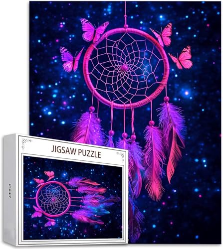 Puzzle 4000 Teile Schmetterling Puzzle Erwachsene, DIY Groß Puzzelmatten, Holzpuzzle für Erwachsene und Kinder ab 12 Jahren Wooden Jigsaw Traumfänger Geschicklichkeitsspiel für Die Ganze Familie D-664 von Zhlpjecc
