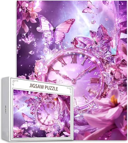 Puzzle 4000 Teile Schmetterling Puzzle Erwachsene, DIY Groß Puzzelmatten, Holzpuzzle für Erwachsene und Kinder ab 12 Jahren Wooden Jigsaw Uhren Geschicklichkeitsspiel für Die Ganze Familie D-672 von Zhlpjecc