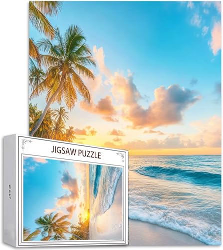 Puzzle 4000 Teile Strand Puzzle Erwachsene, DIY Groß Puzzelmatten, Holzpuzzle für Erwachsene und Kinder ab 12 Jahren Wooden Jigsaw Kokosnussbaum Geschicklichkeitsspiel für Die Ganze Familie, D-648 Puzzle 4000 Teile Strand Puzzle Erwachsene, DIY Groß Puzzelmatten, Holzpuzzle für Erwachsene und Kinder ab 12 Jahren Wooden Jigsaw Kokosnussbaum Geschicklichkeitsspiel für Die Ganze Familie, D-648 von Zhlpjecc