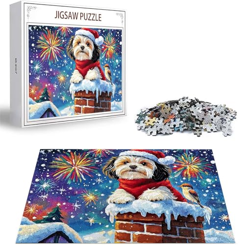 Puzzle 4000 Teile Weihnachten Puzzle Erwachsene, Groß Puzzelmatten, Holzpuzzle für Erwachsene und Kinder ab 12 Jahren Wooden Jigsaw Hund Geschicklichkeitsspiel für Die Ganze Familie, Geschenke D-437 Puzzle 4000 Teile Weihnachten Puzzle Erwachsene, Groß Puzzelmatten, Holzpuzzle für Erwachsene und Kinder ab 12 Jahren Wooden Jigsaw Hund Geschicklichkeitsspiel für Die Ganze Familie, Geschenke D-437 von Zhlpjecc
