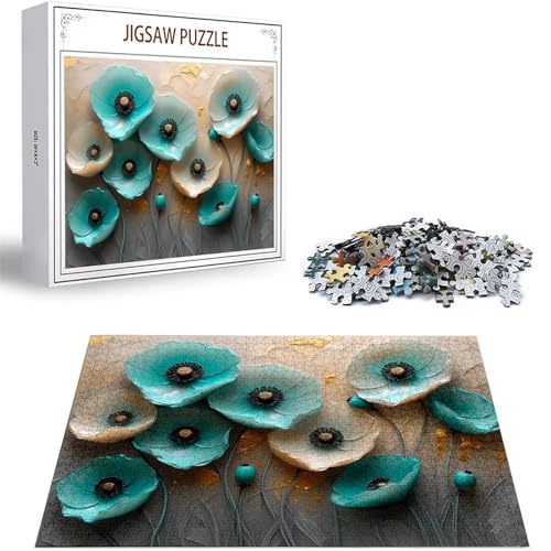 Puzzle Abstrakt Puzzle 5000 Teile, Holzpuzzle Erwachsene, Mehrfarbig Holzpuzzle, Klassische Puzzles Mohn Wooden Jigsaw für Erwachsene Und Kinder 14 Jahren, Geschenke Home Wand Dekor 156x105cm D-64 von Zhlpjecc