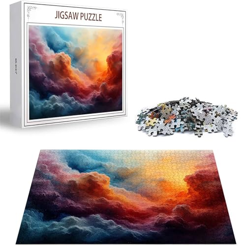 Puzzle Abstrakt Puzzle 5000 Teile, Holzpuzzle Erwachsene, Mehrfarbig Holzpuzzle, Klassische Puzzles Wolke Wooden Jigsaw für Erwachsene Und Kinder 14 Jahren, Geschenke Home Wand Dekor 156x105cm D-68 von Zhlpjecc