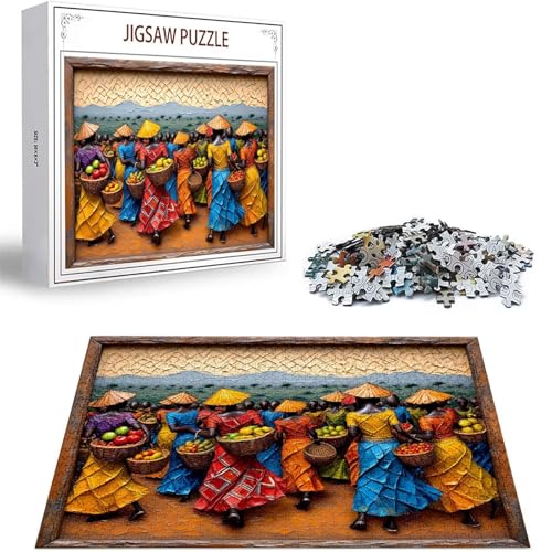 Puzzle Afrikanische Frau Puzzle 1500 Teile, Holzpuzzle Erwachsene, Mehrfarbig Holzpuzzle, Klassische Puzzles Landschaft Wooden Jigsaw für Erwachsene Und Kinder 14 Jahren, Home Wand Dekor 87x57cm D-145 Puzzle Afrikanische Frau Puzzle 1500 Teile, Holzpuzzle Erwachsene, Mehrfarbig Holzpuzzle, Klassische Puzzles Landschaft Wooden Jigsaw für Erwachsene Und Kinder 14 Jahren, Home Wand Dekor 87x57cm D-145 von Zhlpjecc