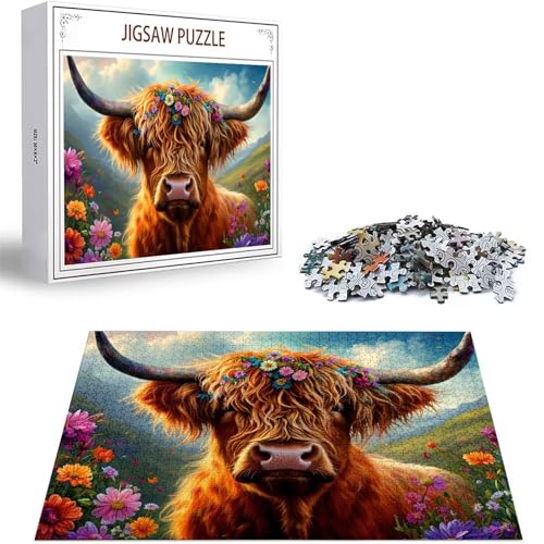 Puzzle Blume Puzzle 1500 Teile, Holzpuzzle Erwachsene, Mehrfarbig Holzpuzzle, Klassische Puzzles Hochlandrinder Wooden Jigsaw für Erwachsene Und Kinder 14 Jahren, Geschenke Home Dekor 87x57cm D-226 Puzzle Blume Puzzle 1500 Teile, Holzpuzzle Erwachsene, Mehrfarbig Holzpuzzle, Klassische Puzzles Hochlandrinder Wooden Jigsaw für Erwachsene Und Kinder 14 Jahren, Geschenke Home Dekor 87x57cm D-226 von Zhlpjecc