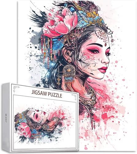 Puzzle Blume Puzzle 500 Teile, Holzpuzzle Erwachsene, Mehrfarbig Holzpuzzle, Klassische Puzzles Geisha Wooden Jigsaw für Erwachsene Und Kinder 14 Jahren, Geschenke Home Wand Dekor 52x38cm D-731 Puzzle Blume Puzzle 500 Teile, Holzpuzzle Erwachsene, Mehrfarbig Holzpuzzle, Klassische Puzzles Geisha Wooden Jigsaw für Erwachsene Und Kinder 14 Jahren, Geschenke Home Wand Dekor 52x38cm D-731 von Zhlpjecc