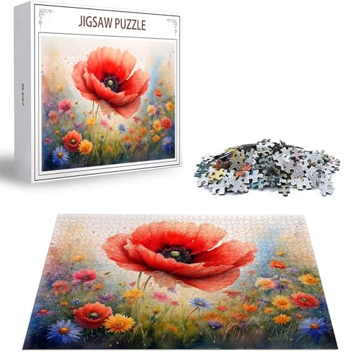 Puzzle Blume Puzzle 500 Teile, Holzpuzzle Erwachsene, Mehrfarbig Holzpuzzle, Klassische Puzzles Mohn Wooden Jigsaw für Erwachsene Und Kinder 14 Jahren, Geschenke Home Wand Dekor Puzzles 52x38cm D-259 Puzzle Blume Puzzle 500 Teile, Holzpuzzle Erwachsene, Mehrfarbig Holzpuzzle, Klassische Puzzles Mohn Wooden Jigsaw für Erwachsene Und Kinder 14 Jahren, Geschenke Home Wand Dekor Puzzles 52x38cm D-259 von Zhlpjecc