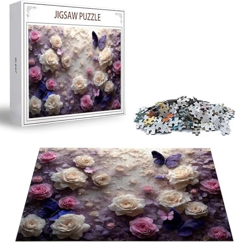 Puzzle Blume Puzzle 500 Teile, Holzpuzzle Erwachsene, Mehrfarbig Holzpuzzle, Klassische Puzzles Schmetterling Wooden Jigsaw für Erwachsene Und Kinder 14 Jahren, Geschenke Home Wand Dekor 52x38cm D-231 Puzzle Blume Puzzle 500 Teile, Holzpuzzle Erwachsene, Mehrfarbig Holzpuzzle, Klassische Puzzles Schmetterling Wooden Jigsaw für Erwachsene Und Kinder 14 Jahren, Geschenke Home Wand Dekor 52x38cm D-231 von Zhlpjecc