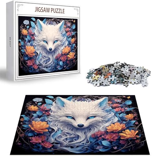 Puzzle Blumen Puzzle 3000 Teile, Holzpuzzle Erwachsene, Mehrfarbig Holzpuzzle, Klassische Puzzles Polarfuchs Wooden Jigsaw für Erwachsene Und Kinder 14 Jahren, Geschenke Home Wand Dekor 122x81cm D-266 von Zhlpjecc