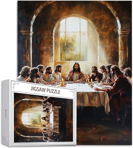 Puzzle Das letzte Abendmahl Puzzle 500 Teile, Holzpuzzle Erwachsene, Mehrfarbig Holzpuzzle, Klassische Puzzles Mann Wooden Jigsaw für Erwachsene Und Kinder 14 Jahren, Home Wand Dekor, 52x38cm D-999 Puzzle Das letzte Abendmahl Puzzle 500 Teile, Holzpuzzle Erwachsene, Mehrfarbig Holzpuzzle, Klassische Puzzles Mann Wooden Jigsaw für Erwachsene Und Kinder 14 Jahren, Home Wand Dekor, 52x38cm D-999 von Zhlpjecc