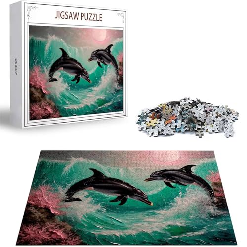 Puzzle Delphin Puzzle 500 Teile, Holzpuzzle Erwachsene, Mehrfarbig Holzpuzzle, Klassische Puzzles Wellen Wooden Jigsaw für Erwachsene Und Kinder 14 Jahren, Geschenke Home Wand Dekor 52x38cm D-187 Puzzle Delphin Puzzle 500 Teile, Holzpuzzle Erwachsene, Mehrfarbig Holzpuzzle, Klassische Puzzles Wellen Wooden Jigsaw für Erwachsene Und Kinder 14 Jahren, Geschenke Home Wand Dekor 52x38cm D-187 von Zhlpjecc