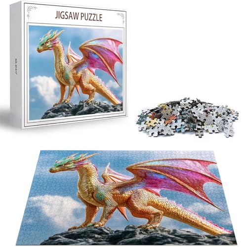 Puzzle Drachen Puzzle 500 Teile, Holzpuzzle Erwachsene, Mehrfarbig Holzpuzzle, Klassische Puzzles Tier Wooden Jigsaw für Erwachsene Und Kinder 14 Jahren, Geschenke Home Wand Dekor 52x38cm D-331 Puzzle Drachen Puzzle 500 Teile, Holzpuzzle Erwachsene, Mehrfarbig Holzpuzzle, Klassische Puzzles Tier Wooden Jigsaw für Erwachsene Und Kinder 14 Jahren, Geschenke Home Wand Dekor 52x38cm D-331 von Zhlpjecc