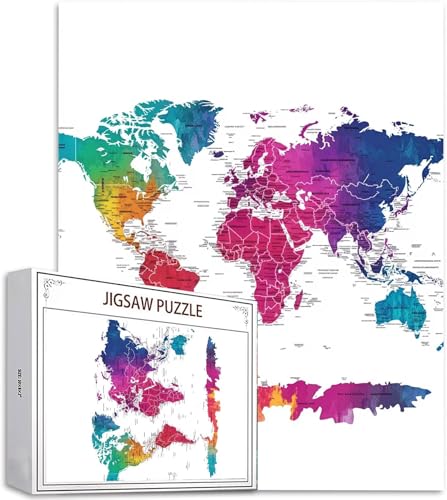 Puzzle Farbe Puzzle 500 Teile, Holzpuzzle Erwachsene, Mehrfarbig Holzpuzzle, Klassische Puzzles Weltkarte Wooden Jigsaw für Erwachsene Und Kinder 14 Jahren, Geschenke Home Wand Dekor 52x38cm D-526 Puzzle Farbe Puzzle 500 Teile, Holzpuzzle Erwachsene, Mehrfarbig Holzpuzzle, Klassische Puzzles Weltkarte Wooden Jigsaw für Erwachsene Und Kinder 14 Jahren, Geschenke Home Wand Dekor 52x38cm D-526 von Zhlpjecc