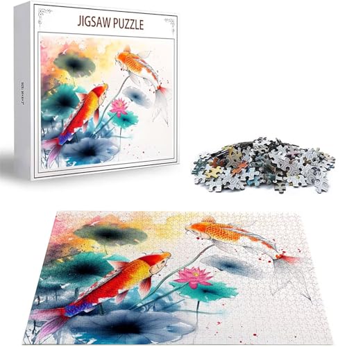 Puzzle Fisch Puzzle 3000 Teile, Holzpuzzle Erwachsene, Mehrfarbig Holzpuzzle, Klassische Puzzles Lotusteich Wooden Jigsaw für Erwachsene Und Kinder 14 Jahren, Geschenke Home Wand Dekor 122x81cm D-480 Puzzle Fisch Puzzle 3000 Teile, Holzpuzzle Erwachsene, Mehrfarbig Holzpuzzle, Klassische Puzzles Lotusteich Wooden Jigsaw für Erwachsene Und Kinder 14 Jahren, Geschenke Home Wand Dekor 122x81cm D-480 von Zhlpjecc