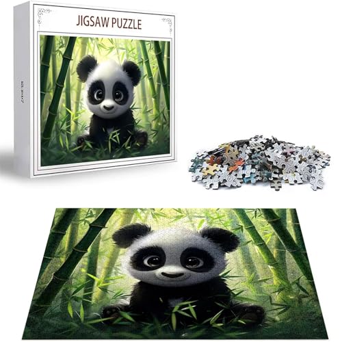 Puzzle Niedlich Puzzle 1500 Teile, Holzpuzzle Erwachsene, Mehrfarbig Holzpuzzle, Klassische Puzzles Panda Wooden Jigsaw für Erwachsene Und Kinder 14 Jahren, Geschenke Home Wand Dekor 87x57cm D-305 von Zhlpjecc