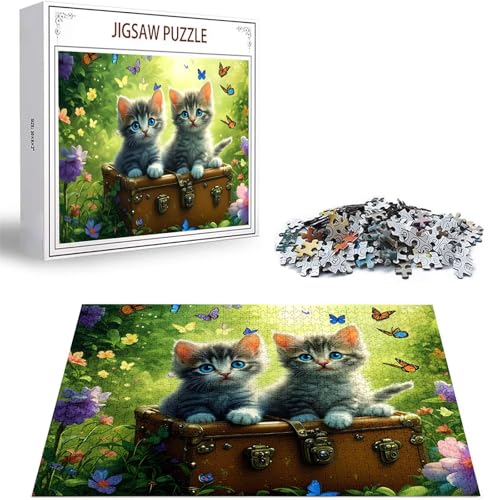 Puzzle Niedlich Puzzle 5000 Teile, Holzpuzzle Erwachsene, Mehrfarbig Holzpuzzle, Klassische Puzzles Katze Wooden Jigsaw für Erwachsene Und Kinder 14 Jahren, Geschenke Home Wand Dekor 156x105cm D-303 von Zhlpjecc