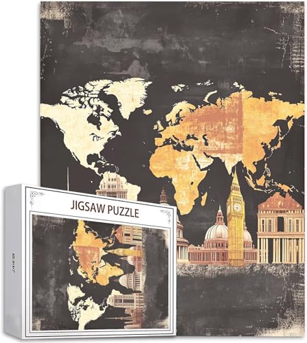 Puzzle Retro Puzzle 1500 Teile, Holzpuzzle Erwachsene, Mehrfarbig Holzpuzzle, Klassische Puzzles Weltkarte Wooden Jigsaw für Erwachsene Und Kinder 14 Jahren, Geschenke Home Wand Dekor 87x57cm D-633 Puzzle Retro Puzzle 1500 Teile, Holzpuzzle Erwachsene, Mehrfarbig Holzpuzzle, Klassische Puzzles Weltkarte Wooden Jigsaw für Erwachsene Und Kinder 14 Jahren, Geschenke Home Wand Dekor 87x57cm D-633 von Zhlpjecc