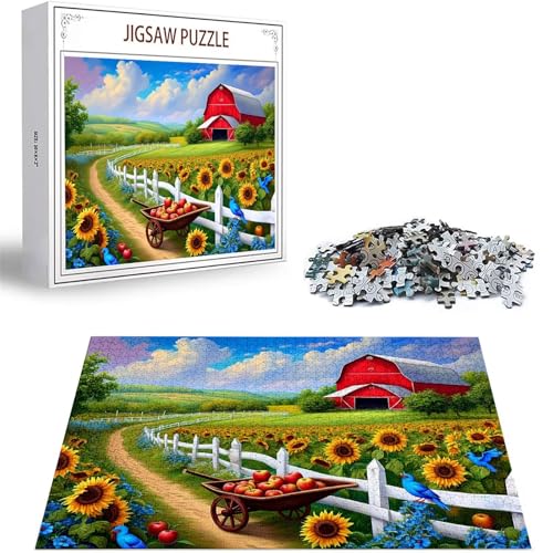 Puzzle Sonnenblume Puzzle 1500 Teile, Holzpuzzle Erwachsene, Mehrfarbig Holzpuzzle, Klassische Puzzles Bauernhof Wooden Jigsaw für Erwachsene Und Kinder 14 Jahren, Geschenke Wand Dekor 87x57cm D-466 Puzzle Sonnenblume Puzzle 1500 Teile, Holzpuzzle Erwachsene, Mehrfarbig Holzpuzzle, Klassische Puzzles Bauernhof Wooden Jigsaw für Erwachsene Und Kinder 14 Jahren, Geschenke Wand Dekor 87x57cm D-466 von Zhlpjecc