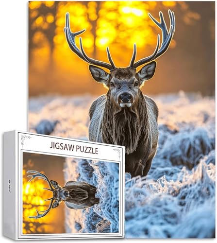 Puzzle Tier Puzzle 1500 Teile, Holzpuzzle Erwachsene, Mehrfarbig Holzpuzzle, Klassische Puzzles REH Wooden Jigsaw für Erwachsene Und Kinder 14 Jahren, Geschenke Home Wand Dekor Puzzles 87x57cm D-604 von Zhlpjecc
