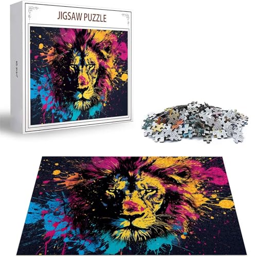 Puzzle Tier Puzzle 500 Teile, Holzpuzzle Erwachsene, Mehrfarbig Holzpuzzle, Klassische Puzzles Löwe Wooden Jigsaw für Erwachsene Und Kinder 14 Jahren, Geschenke Home Wand Dekor Puzzles 52x38cm D-123 Puzzle Tier Puzzle 500 Teile, Holzpuzzle Erwachsene, Mehrfarbig Holzpuzzle, Klassische Puzzles Löwe Wooden Jigsaw für Erwachsene Und Kinder 14 Jahren, Geschenke Home Wand Dekor Puzzles 52x38cm D-123 von Zhlpjecc