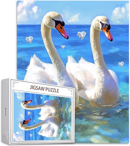 Puzzle Tier Puzzle 500 Teile, Holzpuzzle Erwachsene, Mehrfarbig Holzpuzzle, Klassische Puzzles Schwan Wooden Jigsaw für Erwachsene Und Kinder 14 Jahren, Geschenke Home Wand Dekor 52x38cm D-616 Puzzle Tier Puzzle 500 Teile, Holzpuzzle Erwachsene, Mehrfarbig Holzpuzzle, Klassische Puzzles Schwan Wooden Jigsaw für Erwachsene Und Kinder 14 Jahren, Geschenke Home Wand Dekor 52x38cm D-616 von Zhlpjecc