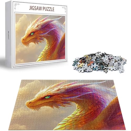 Puzzle Tier Puzzle 5000 Teile, Holzpuzzle Erwachsene, Mehrfarbig Holzpuzzle, Klassische Puzzles Drachen Wooden Jigsaw für Erwachsene Und Kinder 14 Jahren, Geschenke Home Wand Dekor 156x105cm D-130 von Zhlpjecc