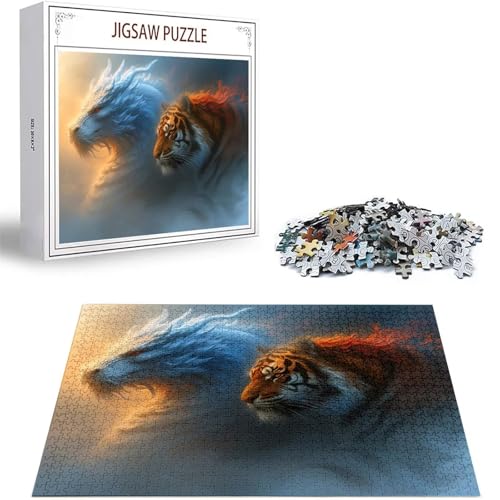 Puzzle Tiger Puzzle 500 Teile, Holzpuzzle Erwachsene, Mehrfarbig Holzpuzzle, Klassische Puzzles Drachen Wooden Jigsaw für Erwachsene Und Kinder 14 Jahren, Geschenke Home Wand Dekor 52x38cm D-325 Puzzle Tiger Puzzle 500 Teile, Holzpuzzle Erwachsene, Mehrfarbig Holzpuzzle, Klassische Puzzles Drachen Wooden Jigsaw für Erwachsene Und Kinder 14 Jahren, Geschenke Home Wand Dekor 52x38cm D-325 von Zhlpjecc