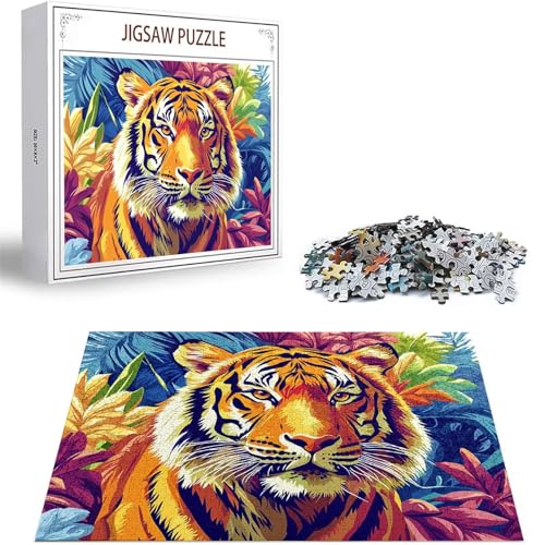 Puzzle Tiger Puzzle 500 Teile, Holzpuzzle Erwachsene, Mehrfarbig Holzpuzzle, Klassische Puzzles Tier Wooden Jigsaw für Erwachsene Und Kinder 14 Jahren, Geschenke Home Wand Dekor Puzzles 52x38cm D-323 Puzzle Tiger Puzzle 500 Teile, Holzpuzzle Erwachsene, Mehrfarbig Holzpuzzle, Klassische Puzzles Tier Wooden Jigsaw für Erwachsene Und Kinder 14 Jahren, Geschenke Home Wand Dekor Puzzles 52x38cm D-323 von Zhlpjecc