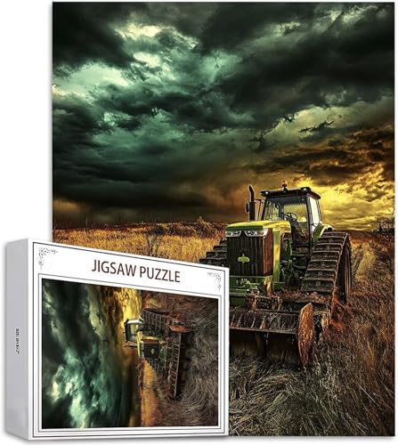 Puzzle Traktor Puzzle 5000 Teile, Holzpuzzle Erwachsene, Mehrfarbig Holzpuzzle, Klassische Puzzles Herbst Wooden Jigsaw für Erwachsene Und Kinder 14 Jahren, Geschenke Home Wand Dekor 156x105cm D-937 von Zhlpjecc
