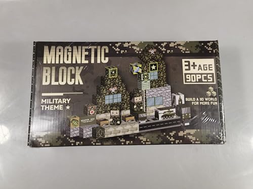 Zhmenge Magnetische Bausteine Blöcke 90 Stück,Baue Mine Magnet Welt Militärisch Set, Magnet Bausteine Outdoor DIY Magnetspielzeug Magnetbausteine Blöcke Magnet Spielzeug Zhmenge Magnetische Bausteine Blöcke 90 Stück,Baue Mine Magnet Welt Militärisch Set, Magnet Bausteine Outdoor DIY Magnetspielzeug Magnetbausteine Blöcke Magnet Spielzeug von Zhmenge