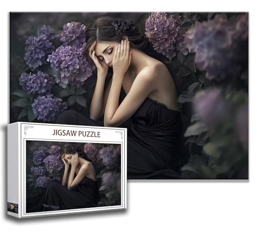 Frau Puzzle 300 Teile Kinder, Jigsaw Puzzle Schönheit Puzzle Erwachsene, Junge, Mädchen, Geschicklichkeitsspiel für Die Ganze Familie, Klassische Holzpuzzle für Wand Deko Wohnzimmer, Geschenke U-7 Frau Puzzle 300 Teile Kinder, Jigsaw Puzzle Schönheit Puzzle Erwachsene, Junge, Mädchen, Geschicklichkeitsspiel für Die Ganze Familie, Klassische Holzpuzzle für Wand Deko Wohnzimmer, Geschenke U-7 von Zhngzoyn