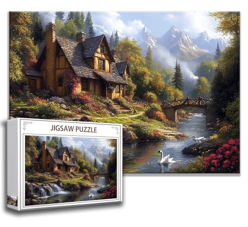 Landschaft Puzzle 120 Teile Kinder, Jigsaw Puzzle Retro Puzzle Erwachsene, Junge, Mädchen, Geschicklichkeitsspiel für Die Ganze Familie, Klassische Holzpuzzle für Wand Zimmer Deko Wohnzimmer U-4 Landschaft Puzzle 120 Teile Kinder, Jigsaw Puzzle Retro Puzzle Erwachsene, Junge, Mädchen, Geschicklichkeitsspiel für Die Ganze Familie, Klassische Holzpuzzle für Wand Zimmer Deko Wohnzimmer U-4 von Zhngzoyn