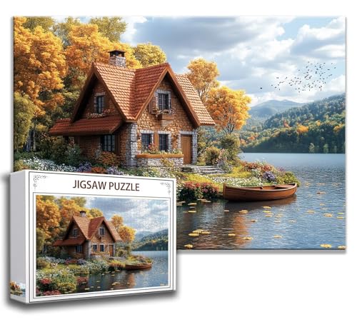 Landschaft Puzzle 300 Teile Kinder, Jigsaw Puzzle Kabine Puzzle Erwachsene, Junge, Mädchen, Geschicklichkeitsspiel für Die Ganze Familie, Klassische Holzpuzzle für Wand Zimmer Deko Wohnzimmer S-7 Landschaft Puzzle 300 Teile Kinder, Jigsaw Puzzle Kabine Puzzle Erwachsene, Junge, Mädchen, Geschicklichkeitsspiel für Die Ganze Familie, Klassische Holzpuzzle für Wand Zimmer Deko Wohnzimmer S-7 von Zhngzoyn