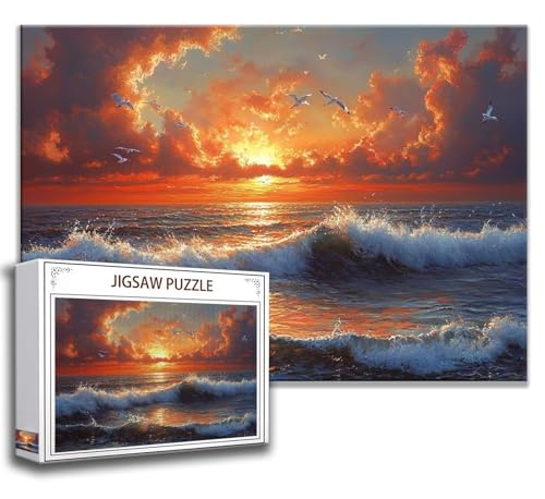 Landschaft Puzzle 300 Teile Kinder, Jigsaw Puzzle Ozean Puzzle Erwachsene, Junge, Mädchen, Geschicklichkeitsspiel für Die Ganze Familie, Klassische Holzpuzzle für Wand Zimmer Deko Wohnzimmer T-7 Landschaft Puzzle 300 Teile Kinder, Jigsaw Puzzle Ozean Puzzle Erwachsene, Junge, Mädchen, Geschicklichkeitsspiel für Die Ganze Familie, Klassische Holzpuzzle für Wand Zimmer Deko Wohnzimmer T-7 von Zhngzoyn