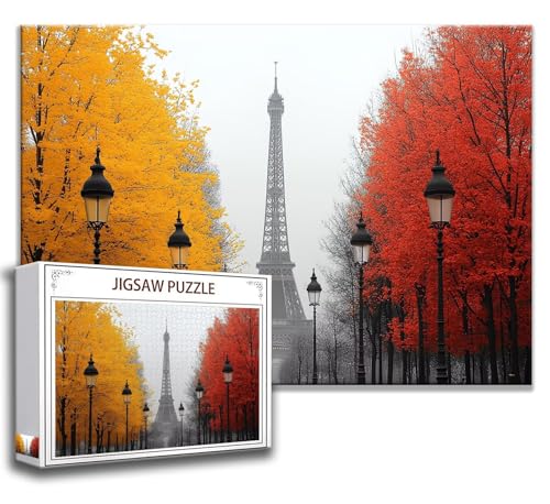 Paris Puzzle 120 Teile Kinder, Jigsaw Puzzle Eiffelturm Puzzle Erwachsene, Junge, Mädchen, Geschicklichkeitsspiel für Die Ganze Familie, Klassische Holzpuzzle für Wand Zimmer Deko Wohnzimmer G-9 Paris Puzzle 120 Teile Kinder, Jigsaw Puzzle Eiffelturm Puzzle Erwachsene, Junge, Mädchen, Geschicklichkeitsspiel für Die Ganze Familie, Klassische Holzpuzzle für Wand Zimmer Deko Wohnzimmer G-9 von Zhngzoyn