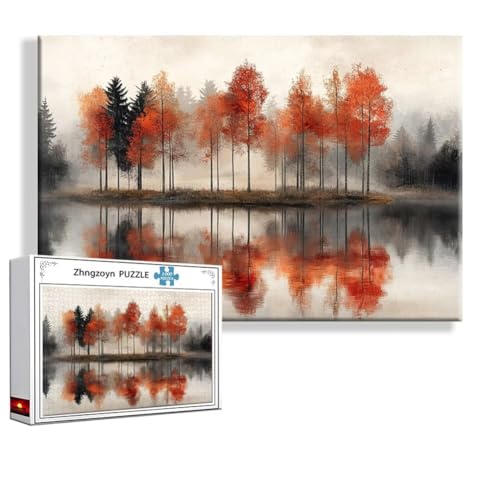 Puzzle 1000 Teile Baum, Puzzle Erwachsene Anspruchsvoll Jigsaw Landschaft Groß XXL 75x50 cm, Klassische Impossible Jigsaw art für Frauen Männer, Holzpuzzle für Deko Wohnzimmer, Geschenke zu Ostern R-3 Puzzle 1000 Teile Baum, Puzzle Erwachsene Anspruchsvoll Jigsaw Landschaft Groß XXL 75x50 cm, Klassische Impossible Jigsaw art für Frauen Männer, Holzpuzzle für Deko Wohnzimmer, Geschenke zu Ostern R-3 von Zhngzoyn