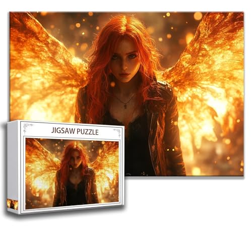 Puzzle 1000 Teile Engel Puzzle Erwachsene Anspruchsvoll, Holzpuzzle Jigsaw Puzzle Schönheit Puzzle Groß 75 x 50 cm Impossible Puzzle für Männer, Puzzles für Erwachsene Frauen, ältere Menschen L-4 von Zhngzoyn
