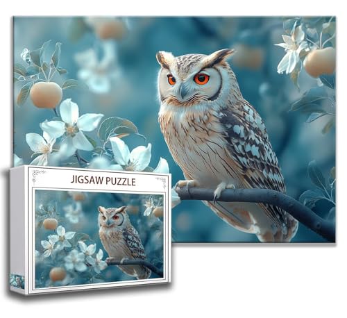 Puzzle 1000 Teile Eule Puzzle Erwachsene Anspruchsvoll, Holzpuzzle Jigsaw Puzzle Tier Puzzle Groß 75 x 50 cm Impossible Puzzle für Männer, Klassische Puzzles für Erwachsene Frauen, ältere Menschen C-0 Puzzle 1000 Teile Eule Puzzle Erwachsene Anspruchsvoll, Holzpuzzle Jigsaw Puzzle Tier Puzzle Groß 75 x 50 cm Impossible Puzzle für Männer, Klassische Puzzles für Erwachsene Frauen, ältere Menschen C-0 von Zhngzoyn
