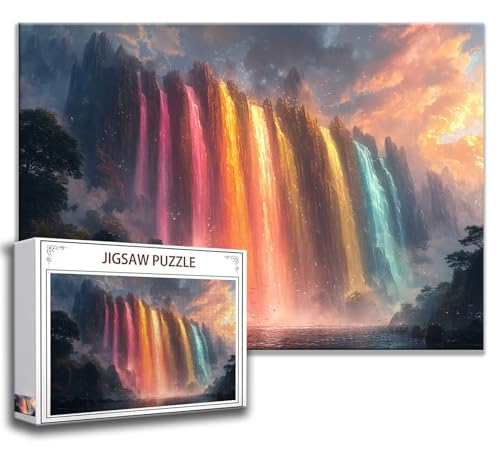 Puzzle 1000 Teile Fallen Puzzle Erwachsene Anspruchsvoll, Holzpuzzle Jigsaw Puzzle Landschaft Puzzle Groß XXL 75 x 50 cm Impossible Puzzle für Männer, Klassische Puzzles für Erwachsene Frauen Z-6 von Zhngzoyn